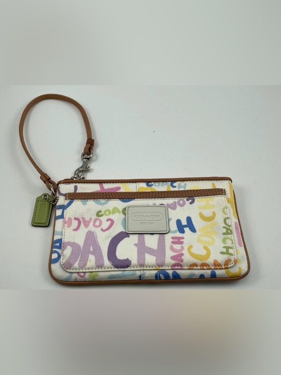 Coach Handbags - Coach Graffiti Logo Wristlet — Multicolor